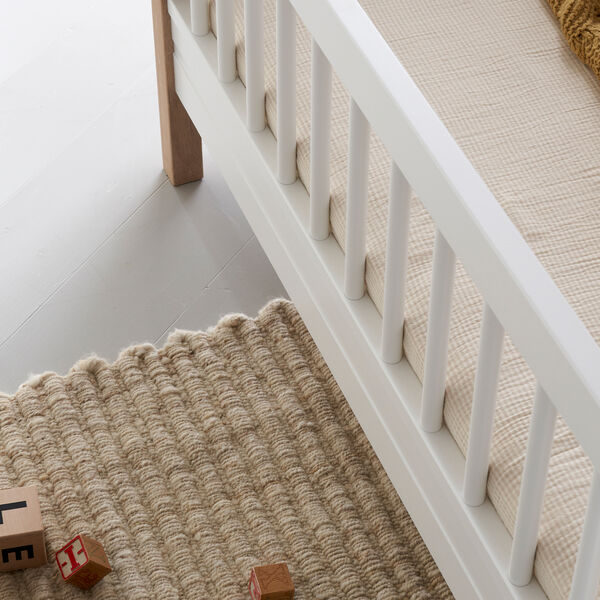 Wood Mini+ juniorseng 68x162 cm, hvid/eg, Oliver Furniture