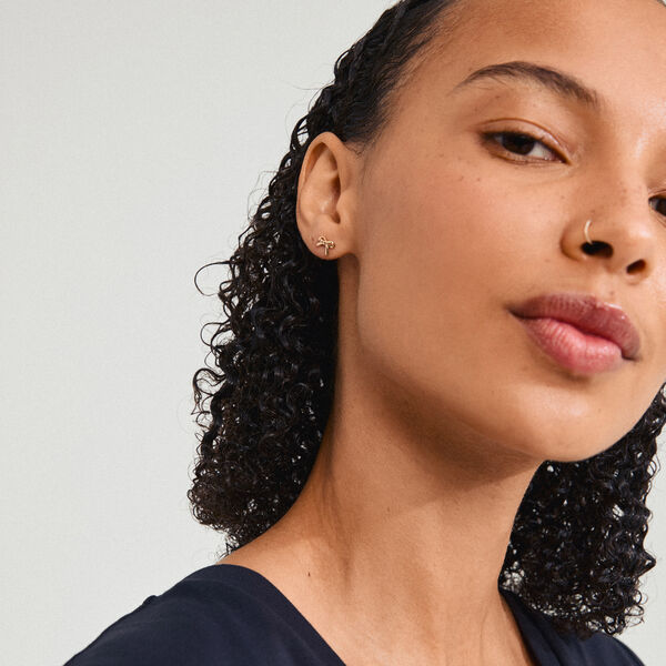 LYSANDRA &Oslash;restikker, gold plated, Pilgrim