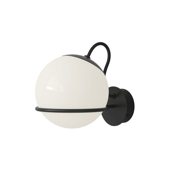 Model 237/1 Wall Lamp, opaline/black, Astep