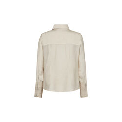 PD-Viola Beaded Shirt, oyster white melange, Pieszak