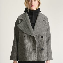 Nishin dobbeltradet jakke, herringbone, BITTE KAI RAND