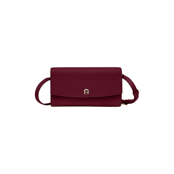 Wallet With Strap, burgundy, Aigner