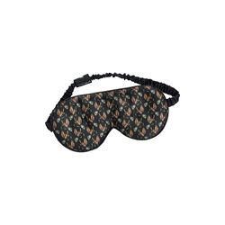 Sovemaske, black hummingbird, Fan Palm