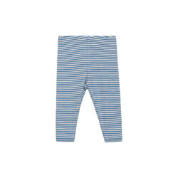 Baby leggings stribet, azur/ecru, Serendipity