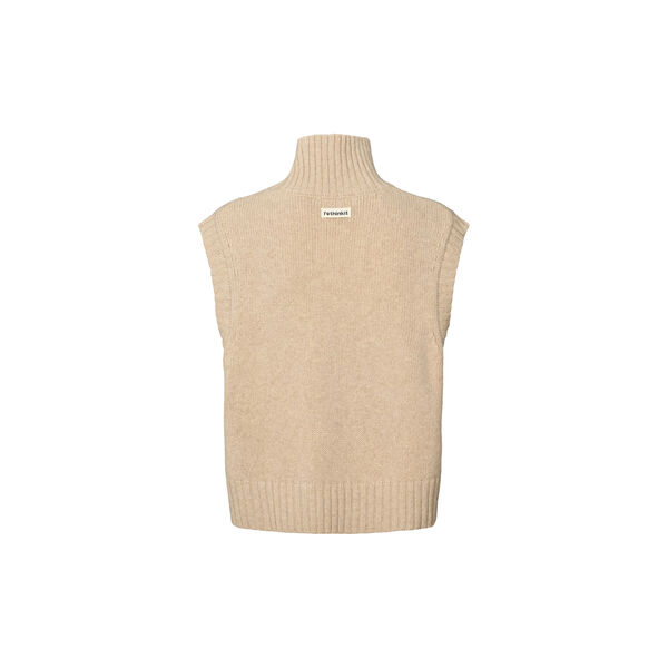 Wool Knit Vest Chamonix, fossil melange, Rethinkit