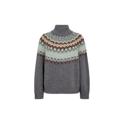 MMDaya Fjord Highneck Knit, thunderstorm, MOS MOSH