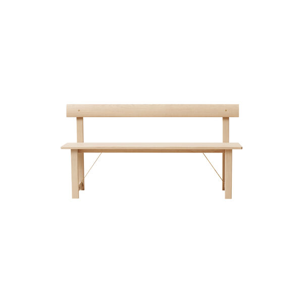Position Bench 155, white oiled oak, Form & Refine