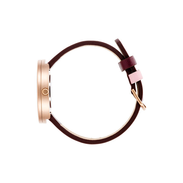 Picto Wrist Watch, dusty rose pink/burgundy red Picto Wrist Watch, dusty rose pink/burgundy red, Picto