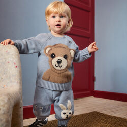 Bless cardigan, toy bear, Molo