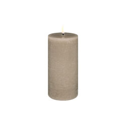 LED Pillar Candle 15 cm, sandstone, Uyuni Lighting