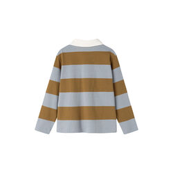 Tad Polo LS T-shirt, monsoon blue stripe, MarMar Copenhagen