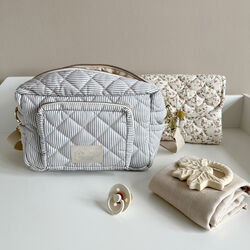 Lille pusletaske, classic stripes blue, Cam Cam Copenhagen