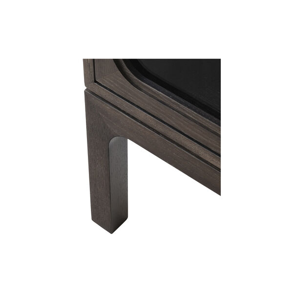 Trace SC87 vitrineskab, dark stained oak, &Tradition