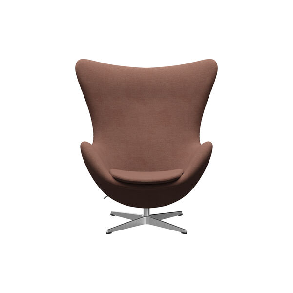 &AElig;gget&trade; 3316 loungestol, Christianshavn 1132 beige/orange/satin brushed aluminium, Fritz Hansen