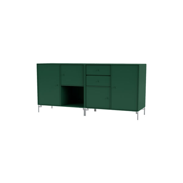 COUPLE bred sk&aelig;nk med ben i krom, 136 pine, Montana Furniture