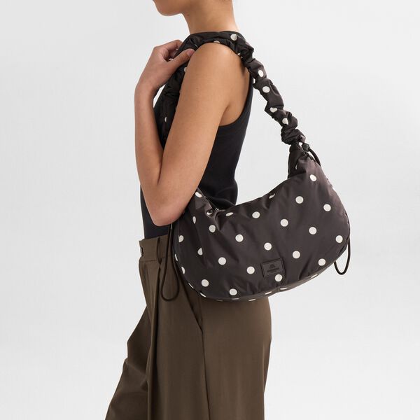 GroundMBG Bag Recycled, polka dot, brown, Markberg