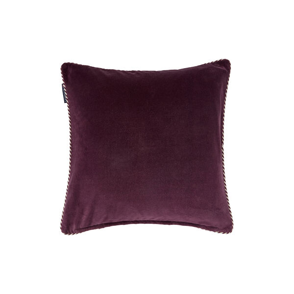 Library Velvet Pillow Cover | Fig/Light Beige | Pudebetr&aelig;k, Lexington