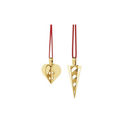 2025 Juleornamentsæt 2 stk., guld 2025 Juleornamentsæt 2 stk., guld, Georg Jensen