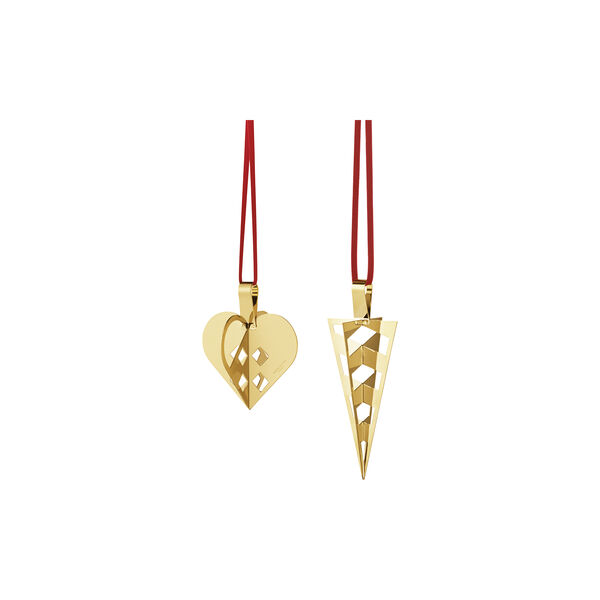2025 Juleornamentsæt 2 stk., guld 2025 Juleornamentsæt 2 stk., guld, Georg Jensen