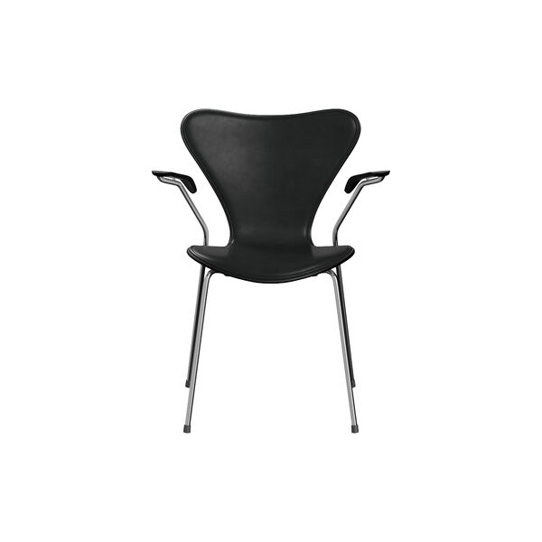 Serie 7&trade; 3207 forsidepolstret stol, Grace Black, Fritz Hansen
