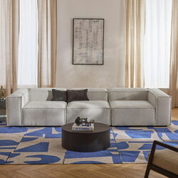 Lennon modulær 4-pers. sofa, bouclé off white Lennon modulær 4-pers. sofa, bouclé off white, Westwing Collection