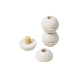 3 x skumbolde, sand grey/honey yellow, MODU