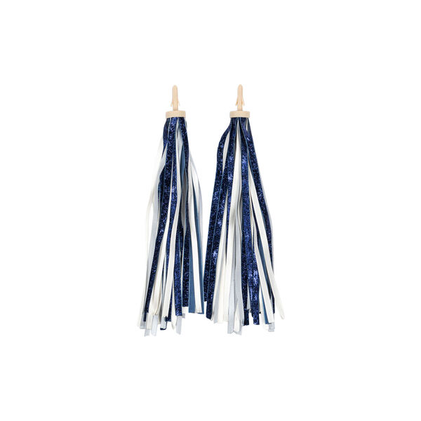 Bicycle Streamers and Beads, dark blue glitter, Konges Sløjd