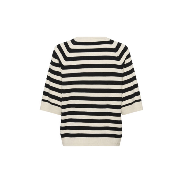 MadieIW Tee, black / whisper white stripe, InWear