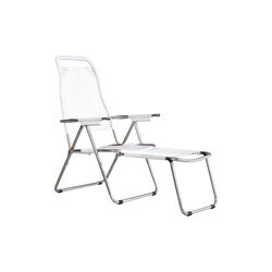 Spaghetti Outdoor Sunbed, white matt, FIAM