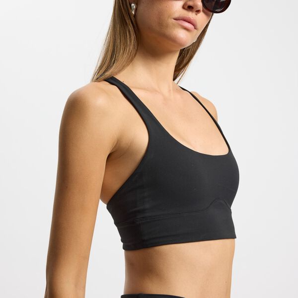 Butter Soft Sports Bra Seinna, black, Rethinkit