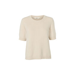 Cady SS O-neck, natural melange, Basic Apparel