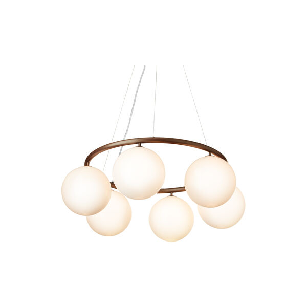 Miira 6 Circular Pendant, dark bronze/opal Miira 6 Circular Pendant, dark bronze/opal, Nuura