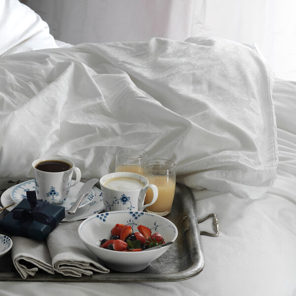 Blå Elements højhankskop og underkop 24 cl, Royal Copenhagen