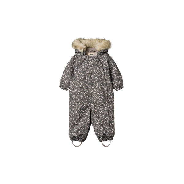 Snowsuit Nickie, black sea open flowers Snowsuit Nickie, black sea open flowers, Wheat