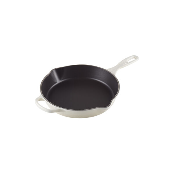 Signature st&oslash;bejern dyb stegepande &Oslash; 26 cm, meringue, Le Creuset