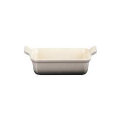 Heritage rektangulært fad 19 cm, flint, Le Creuset