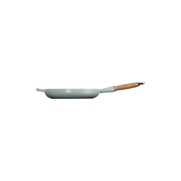 Signature st&oslash;bejern stegepande med tr&aelig;h&aring;ndtag &Oslash; 28 cm, sea salt, Le Creuset