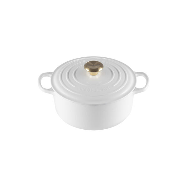 Signature rund st&oslash;bejernsgryde &Oslash; 24 cm, white, Le Creuset