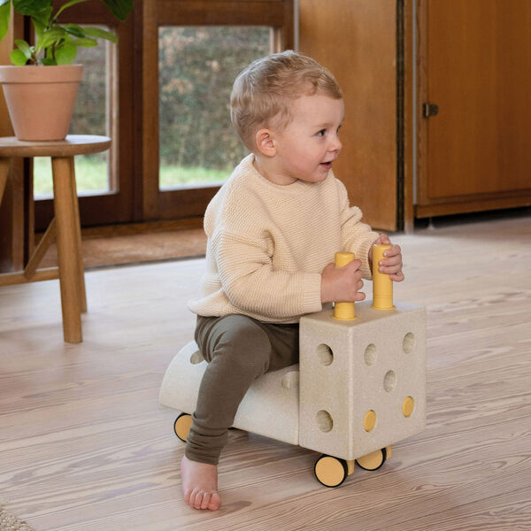 Lille gåbil, sand grey/honey yellow, MODU