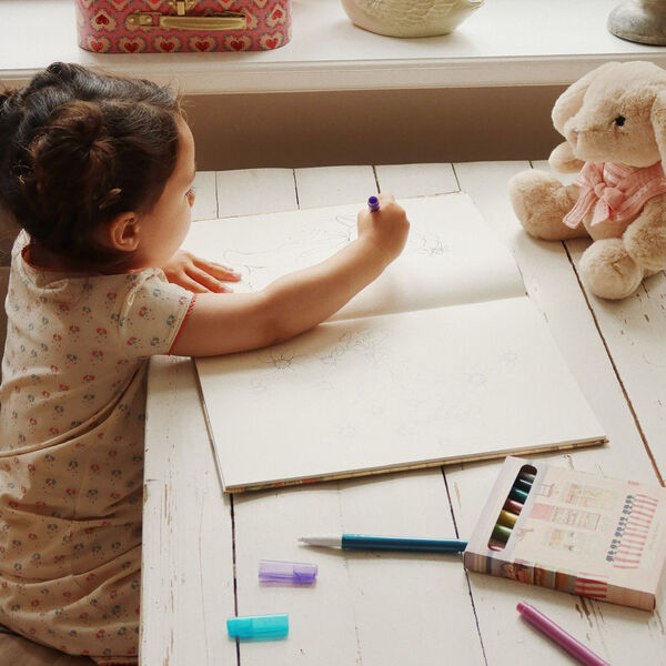 2-pack Suitcase, pink, Konges Sløjd