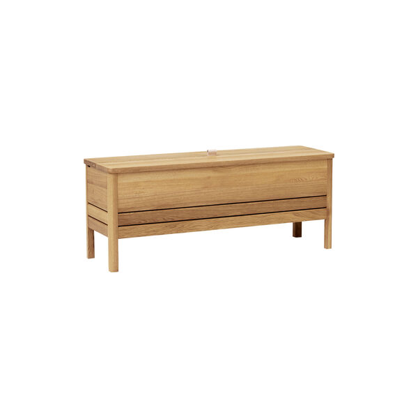 A Line Storage Bench, oak, Form & Refine