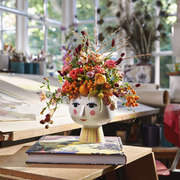 Eva urtepotteskjuler på fod, pink Eva urtepotteskjuler på fod, pink, Bjørn Wiinblad