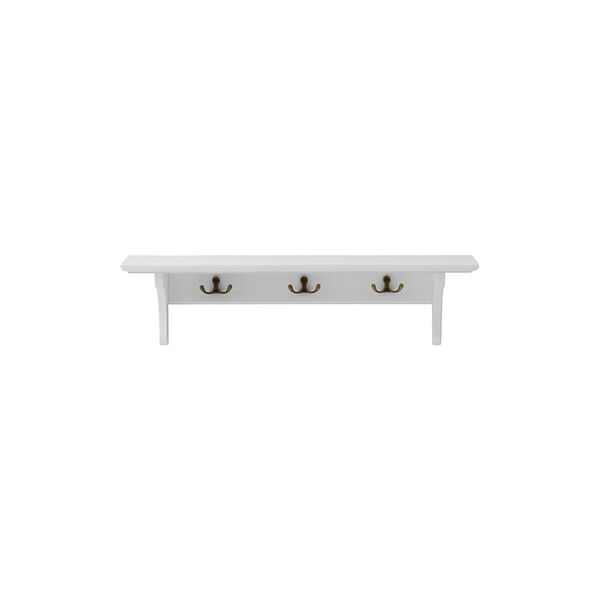Seaside hylde med kroge, 60x20 cm Seaside hylde med kroge, 60x20 cm, Oliver Furniture
