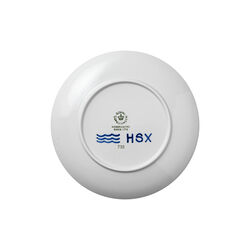 Blå Mega Riflet coupe tallerken Ø 27 cm, Royal Copenhagen