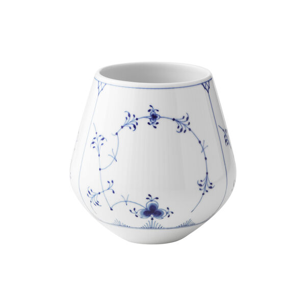 Musselmalet Riflet vase 15 cm, Royal Copenhagen