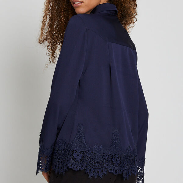 CedarsBBElaina Blouse, navy, Bruuns Bazaar