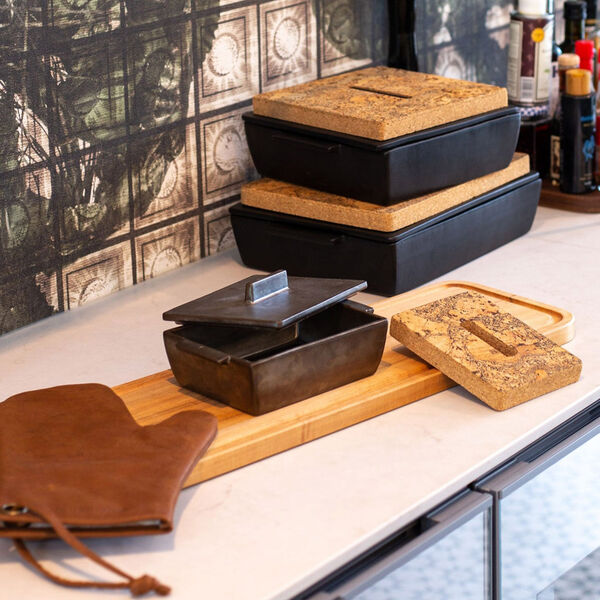 Rektangulært ovnfast fad med varmebrik, Dutchdeluxes