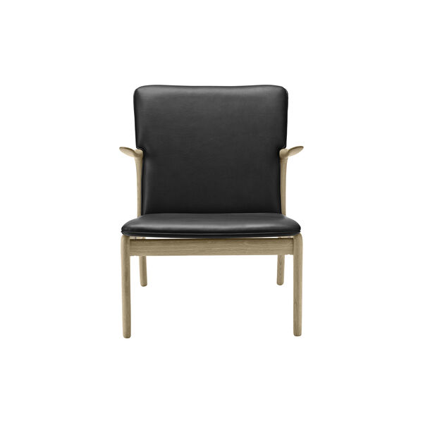 OW124 Beak Chair loungestol, s&aelig;bebehandlet eg/sort, Carl Hansen & S&oslash;n