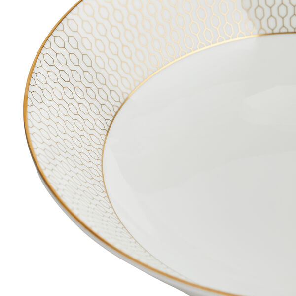 Gio Gold Cereal Bowl 19,6 cm, Gold/white, Wedgwood