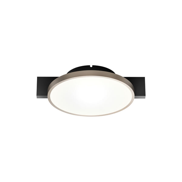INLAY ROUND C1 loft-/v&aelig;glampe, matt black/satin gold, LIGHT-POINT